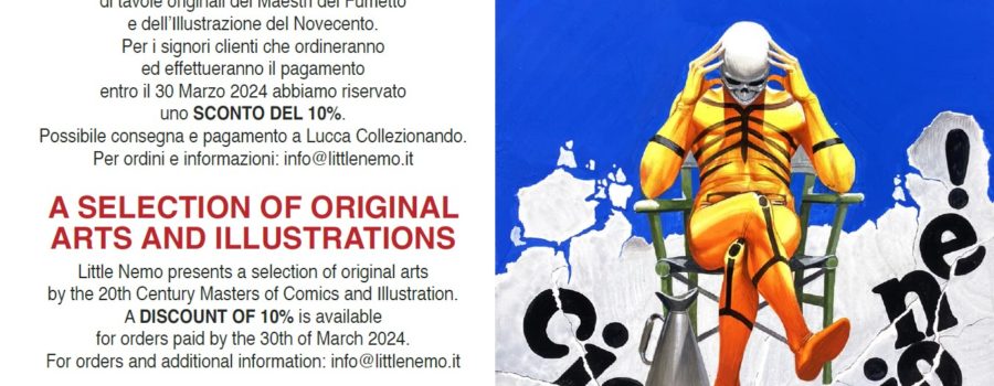 Copertina Catalogo Vendita Diretta Tavole Originali Maestri del Fumetto
