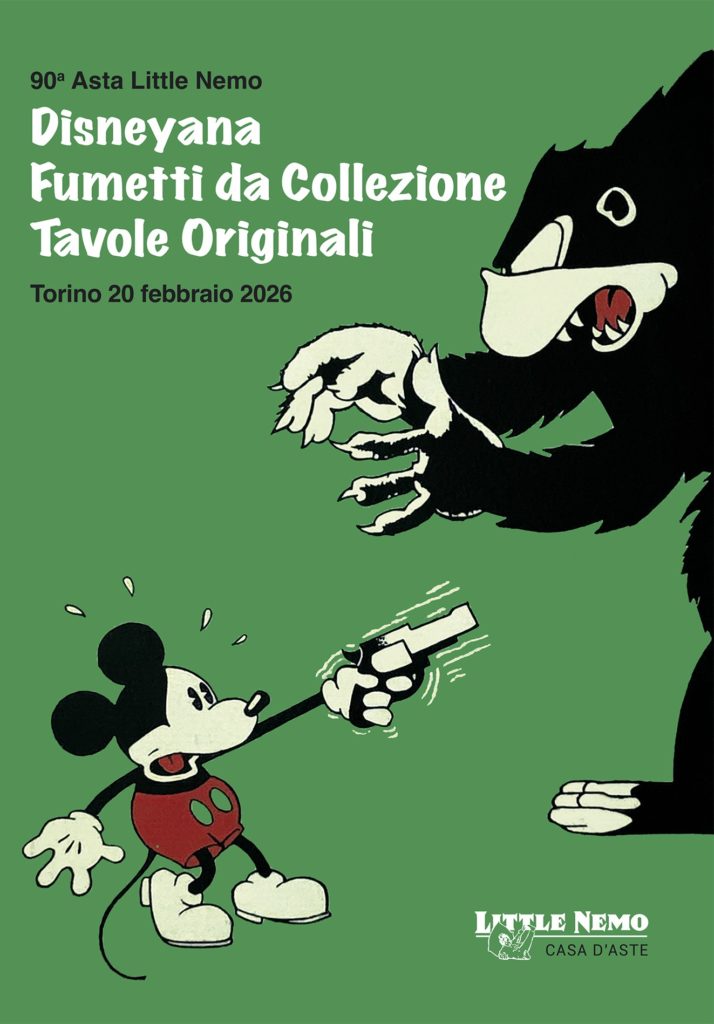 Copertina 90&deg; Asta Little Nemo: Disneyana, Fumetti da Collezione, Tavole Originali